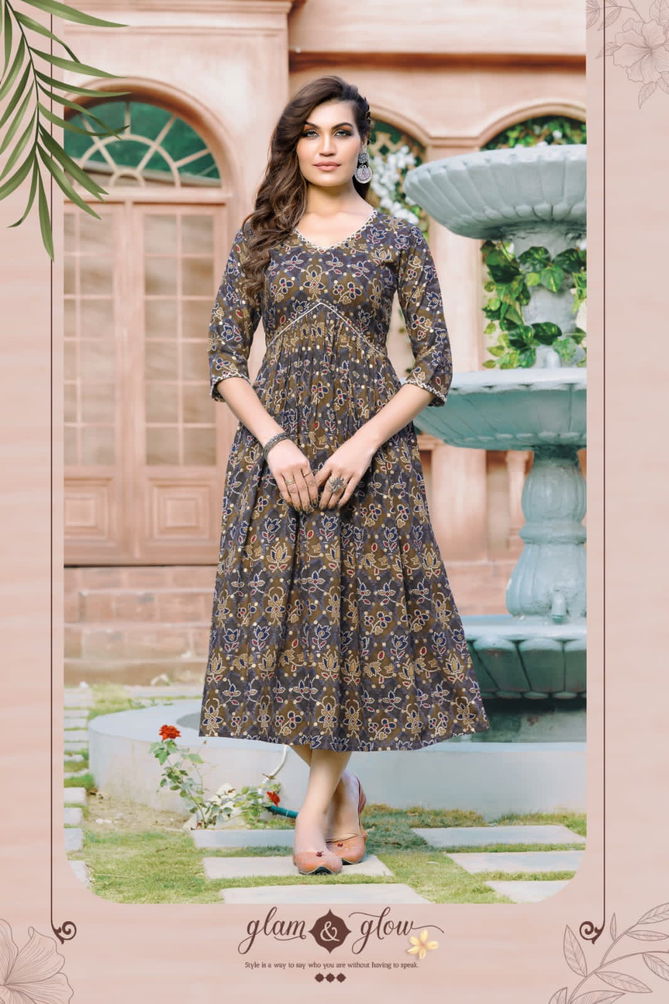 Alia By Hirwa 101-108 Party Wear Kurtis Catalog